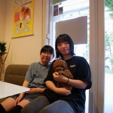 070312プードルのレッドの女の子と飼い主様